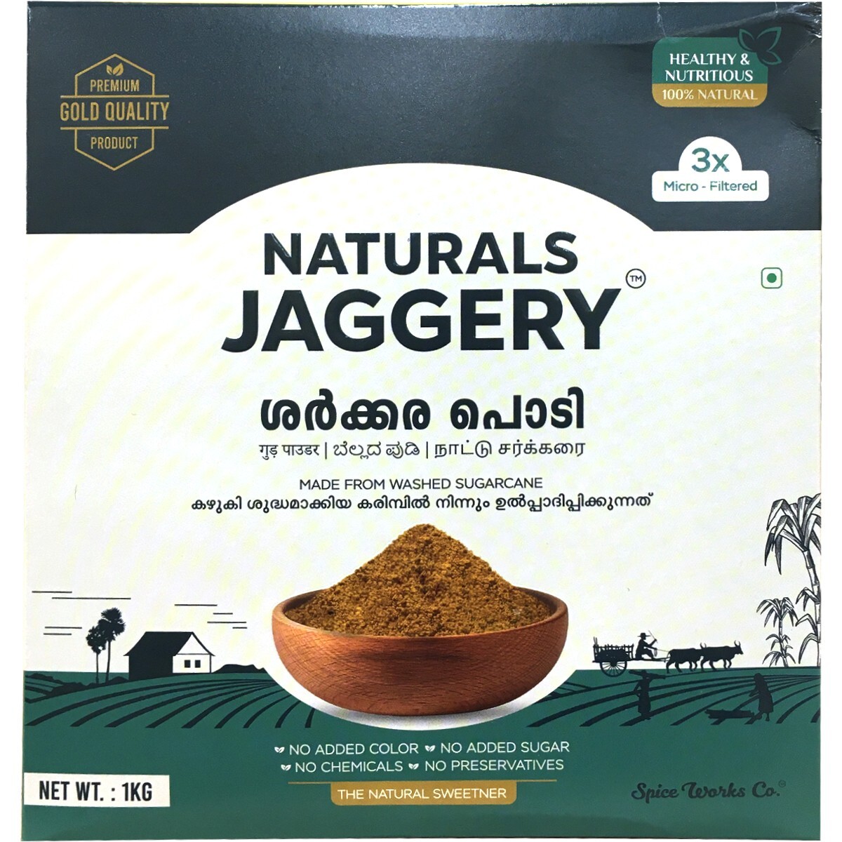 Naturals Jaggery Powder Premium Gold 1kg