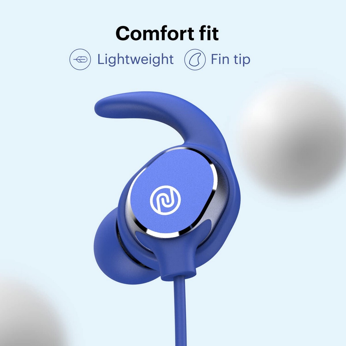 Noise Sense Bluetooth Wireless in Ear Neckband Earphones Cobalt Blue