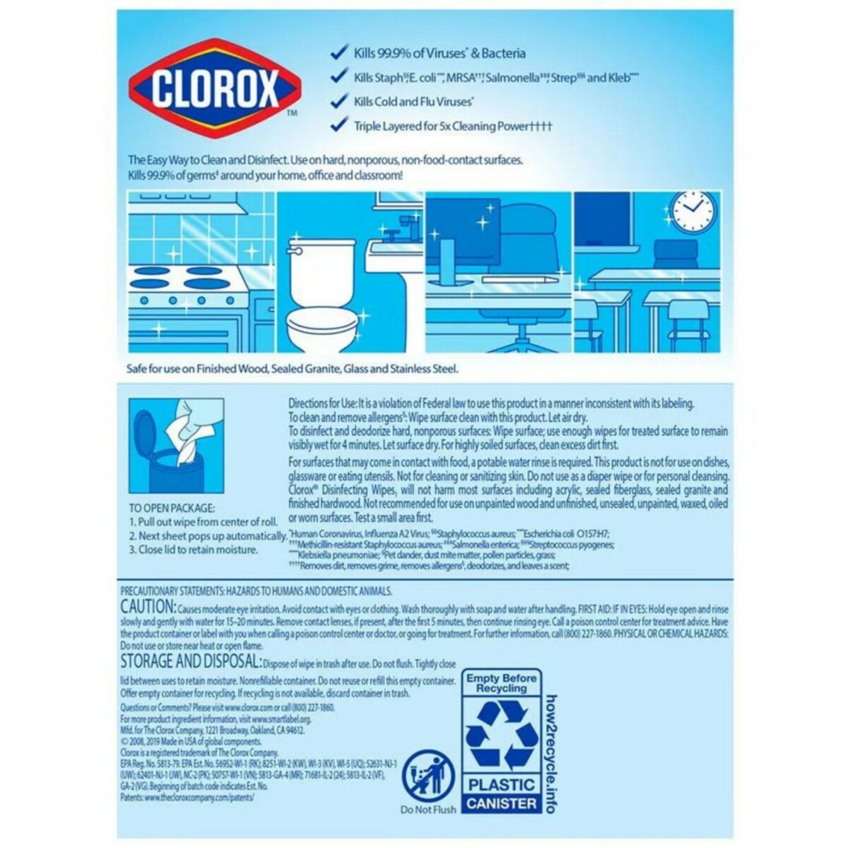 Clorox Disinfecting Wipes Can Fresh 35's