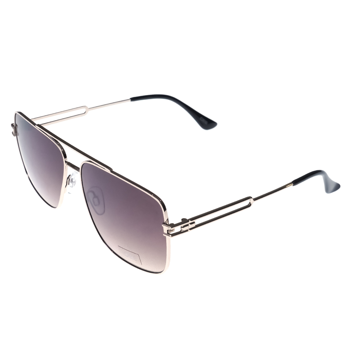 Idee Mens Shiny Light Gold Frame With Brown Gradient FM Lens Sunglass