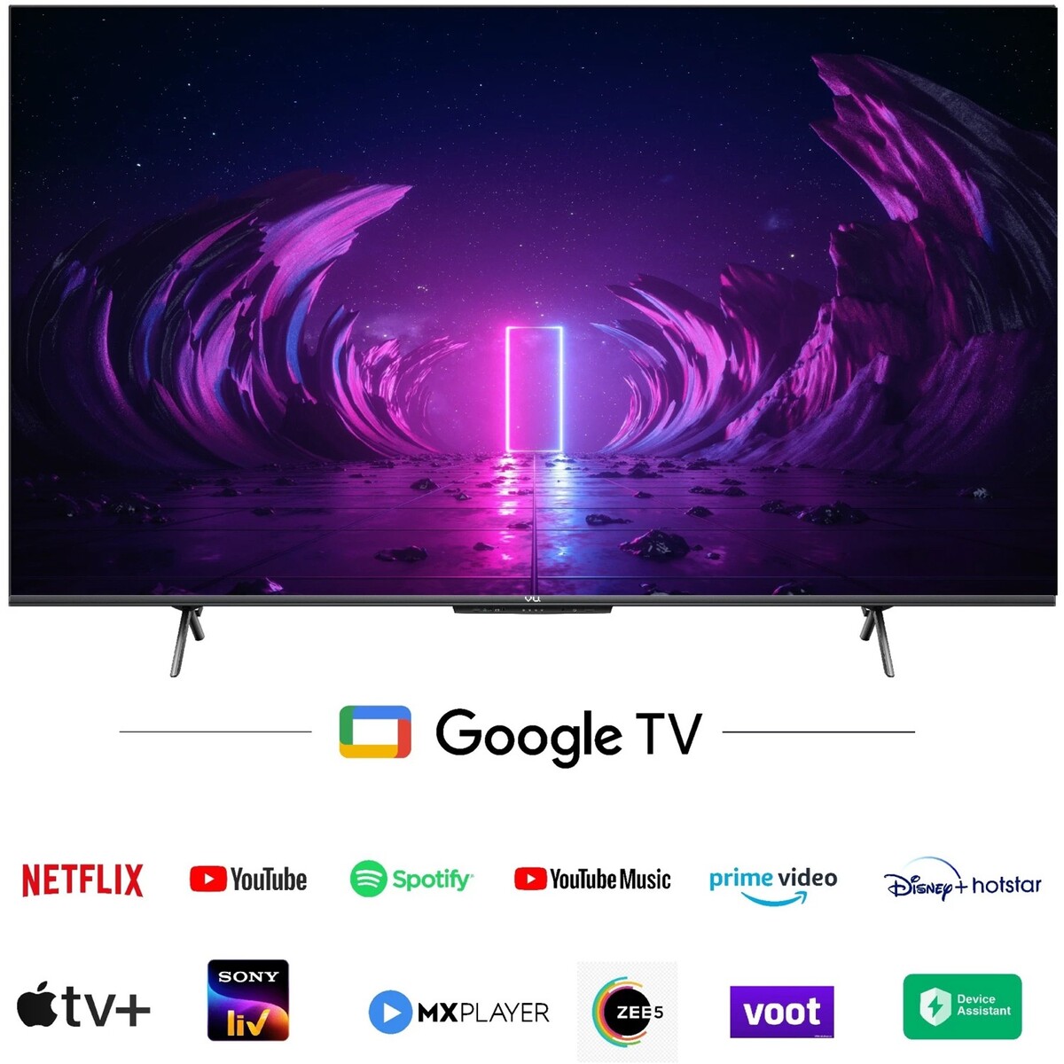 Vu 4K Ultra HD GloLED Smart Google TV 50GloLED 50"