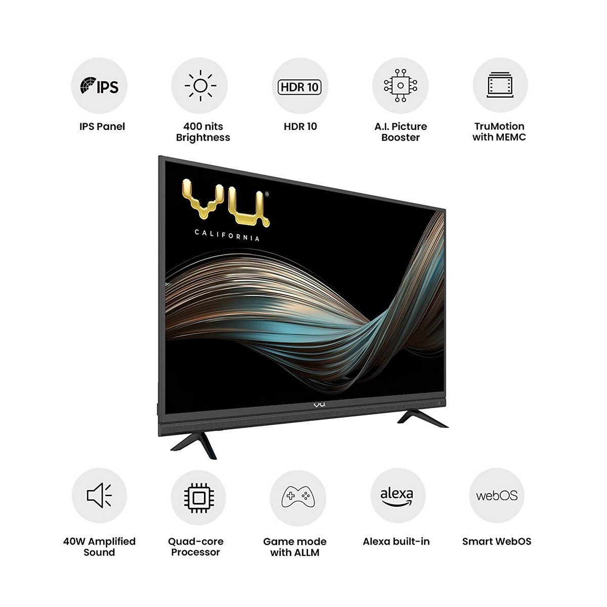 VU 4k Ultra HD Smart LED TV 43UT 43"