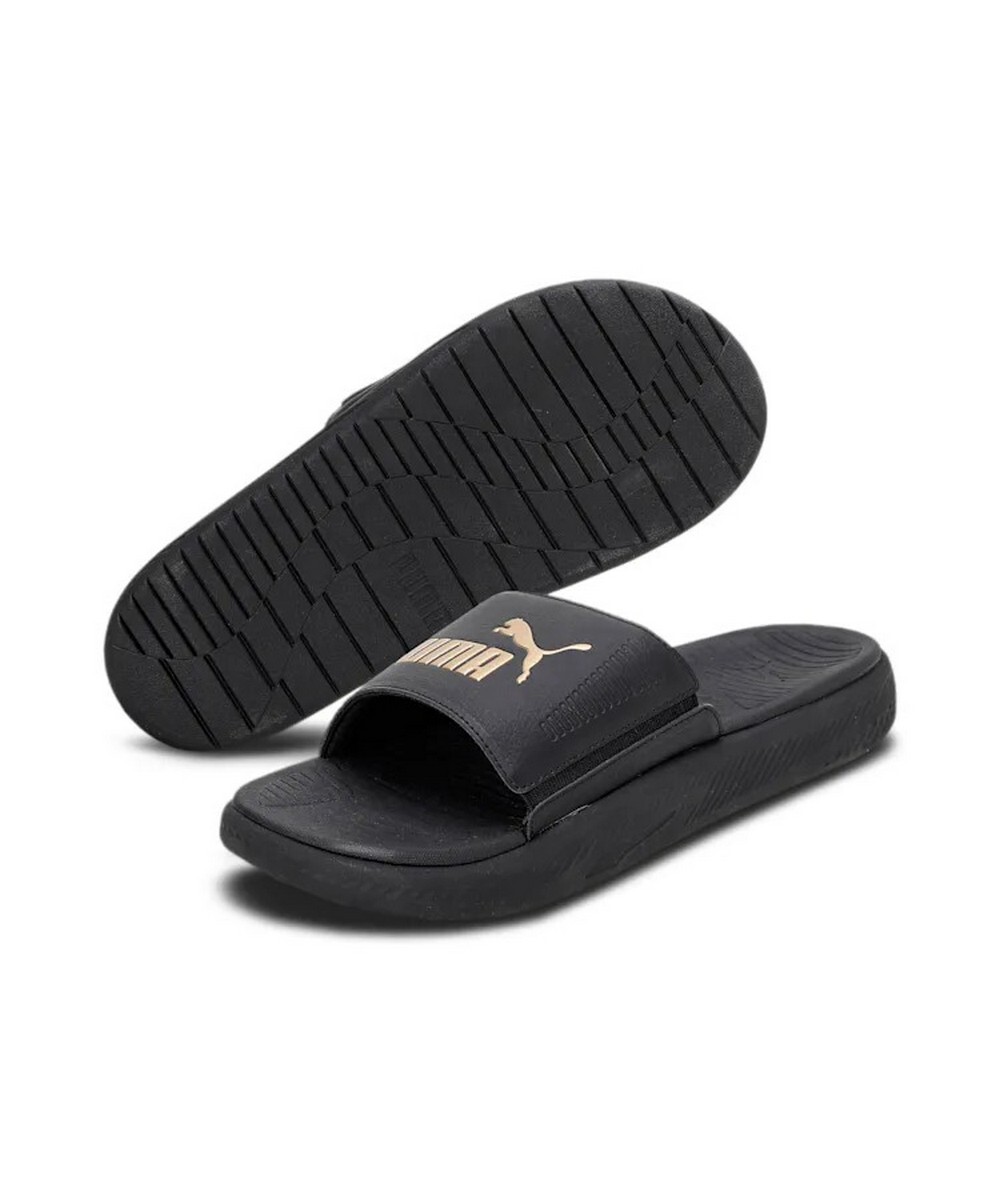 Puma Mens Synthetic Black Slip-On Sandal