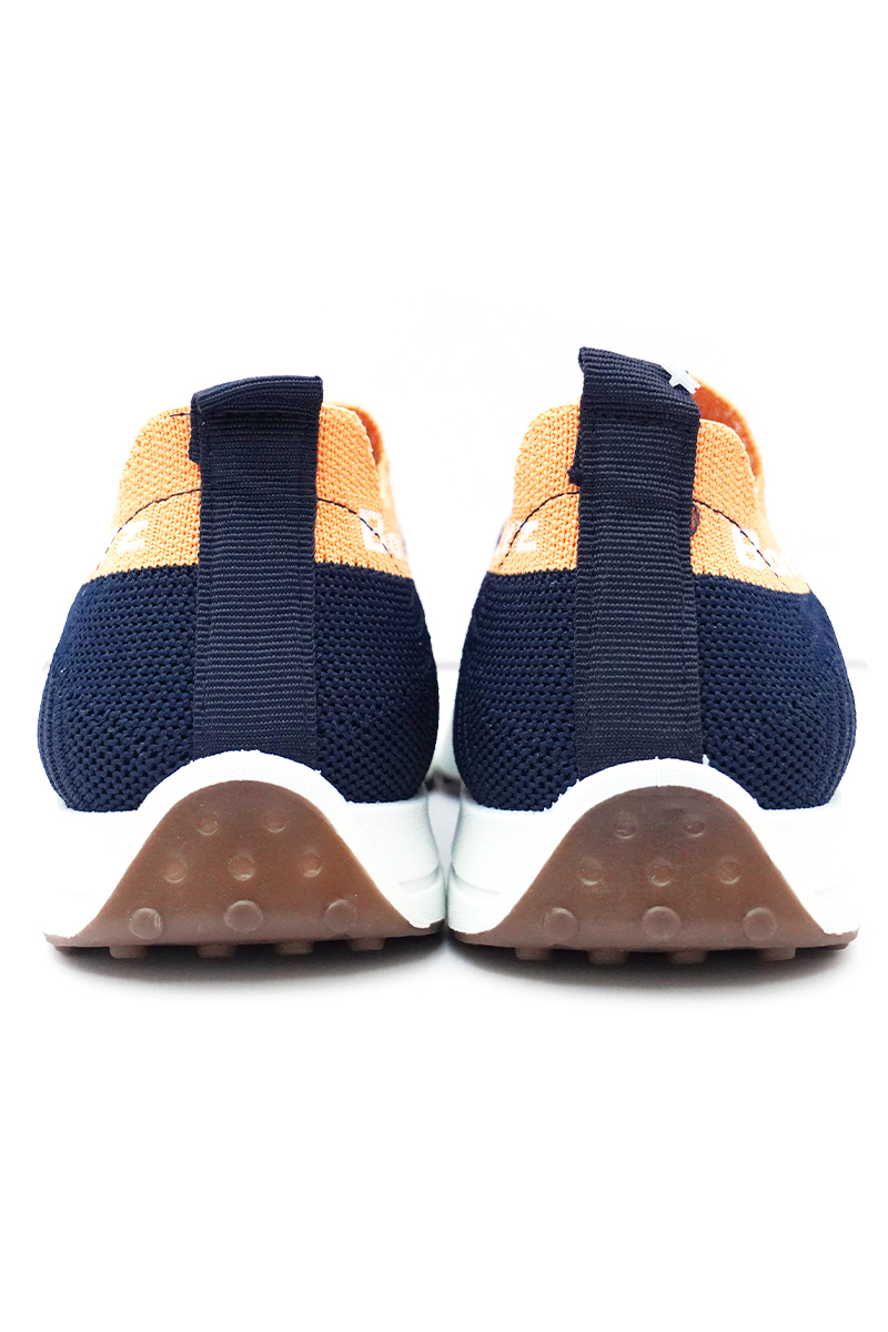 Bonkerz Kids Navy & Orange Slip-On Shoe
