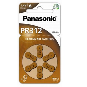 Panasonic Battery Zink Air PR-312HEP/6C