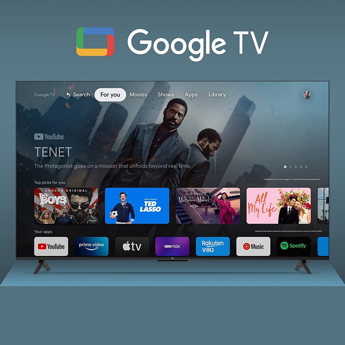 TCL 4K Ultra HD Android Smart LED Google TV 55P635 55"
