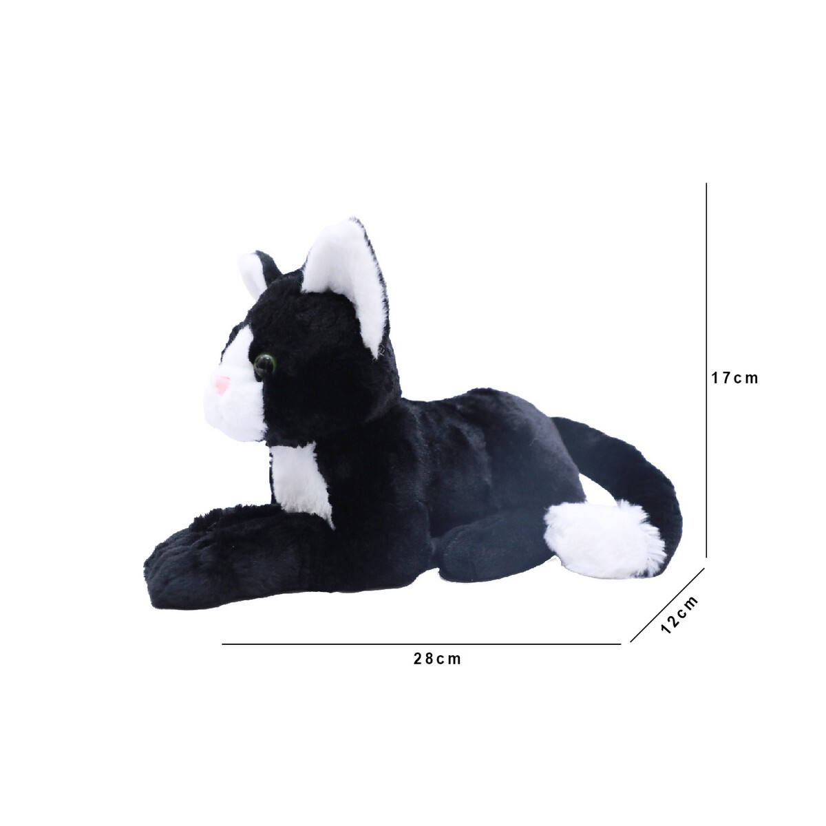 Wild Republic Paws Cat Black Tuxedo ST25230