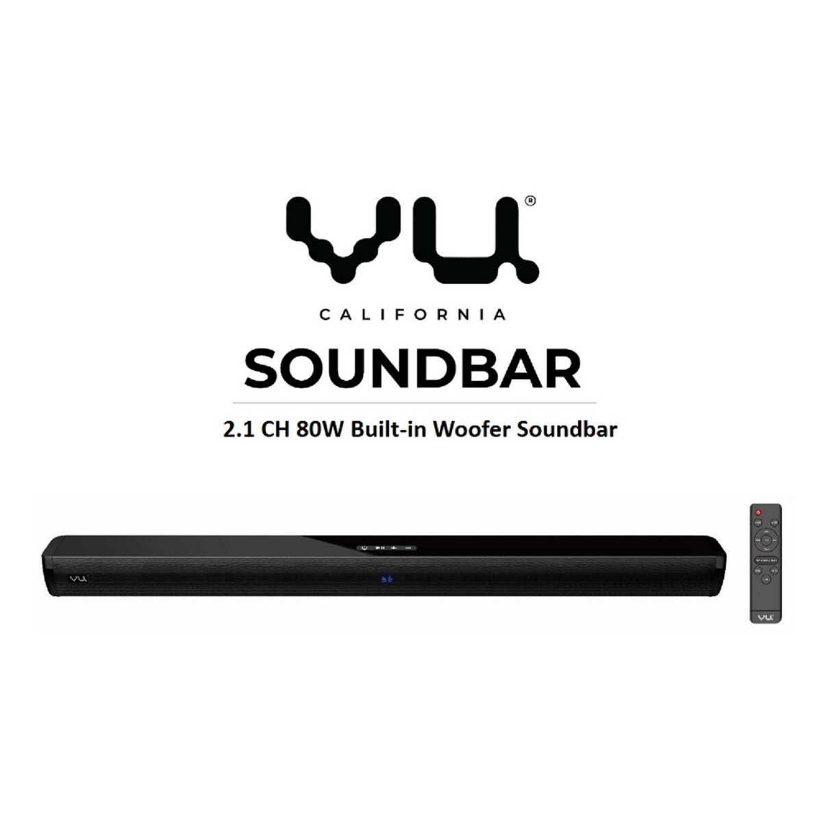 Buy VU Soundbar 80W 2.1 Channel Bluetooth Soundbar Online - Lulu