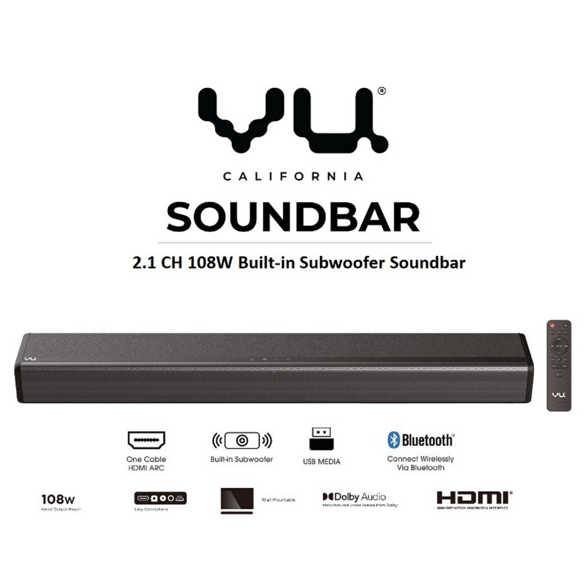 VU Sound Bar 100SX Bluetooth Soundbar