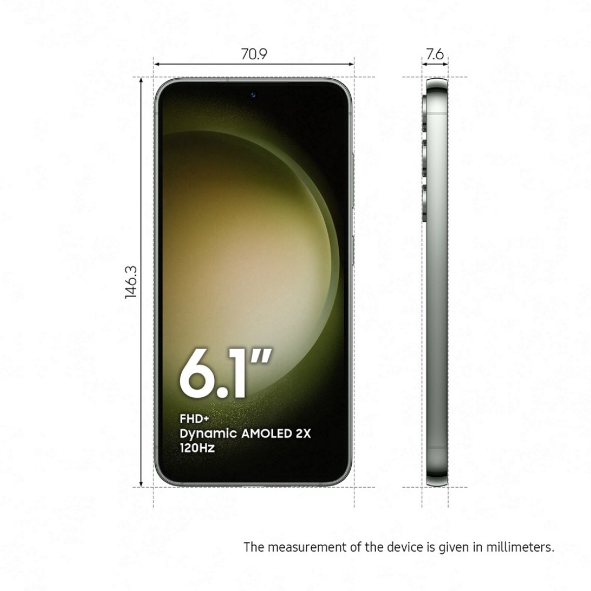 Samsung Galaxy S911 S23 5G 8/256 Storage, Green
