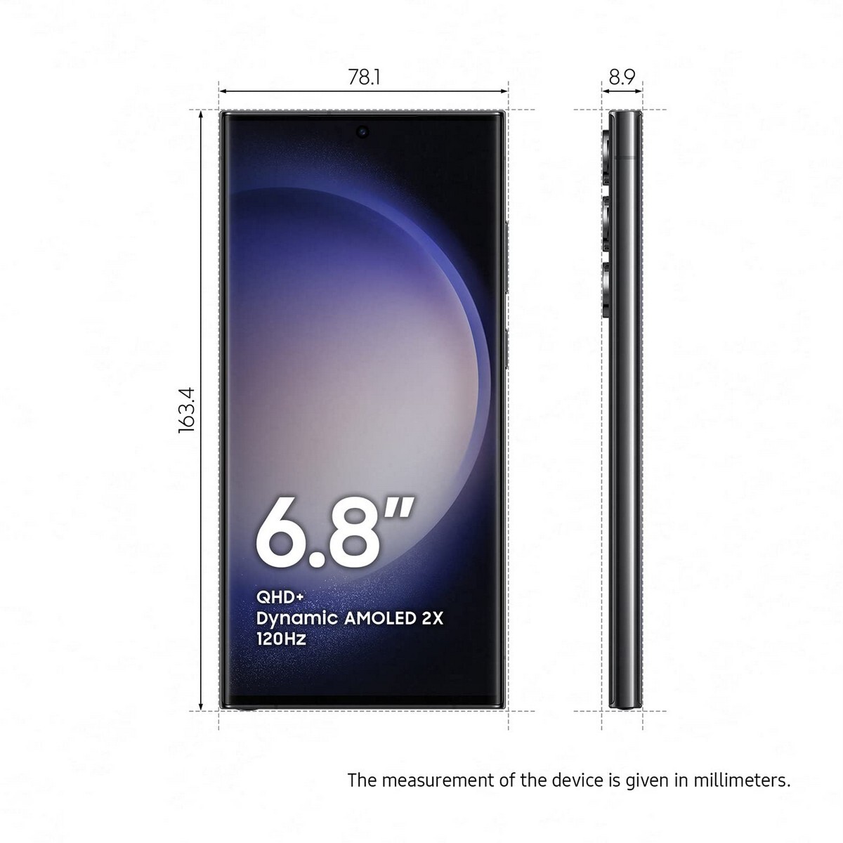 Samsung Galaxy S918 S23 Ultra 5G 12/512 Storage, Black
