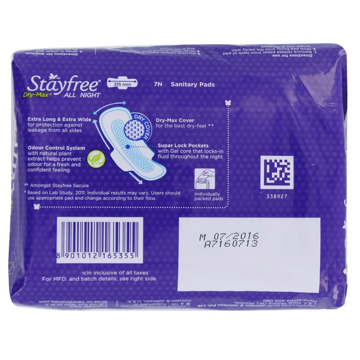 Stayfree UltraThin Dry-Max All Nights 7's