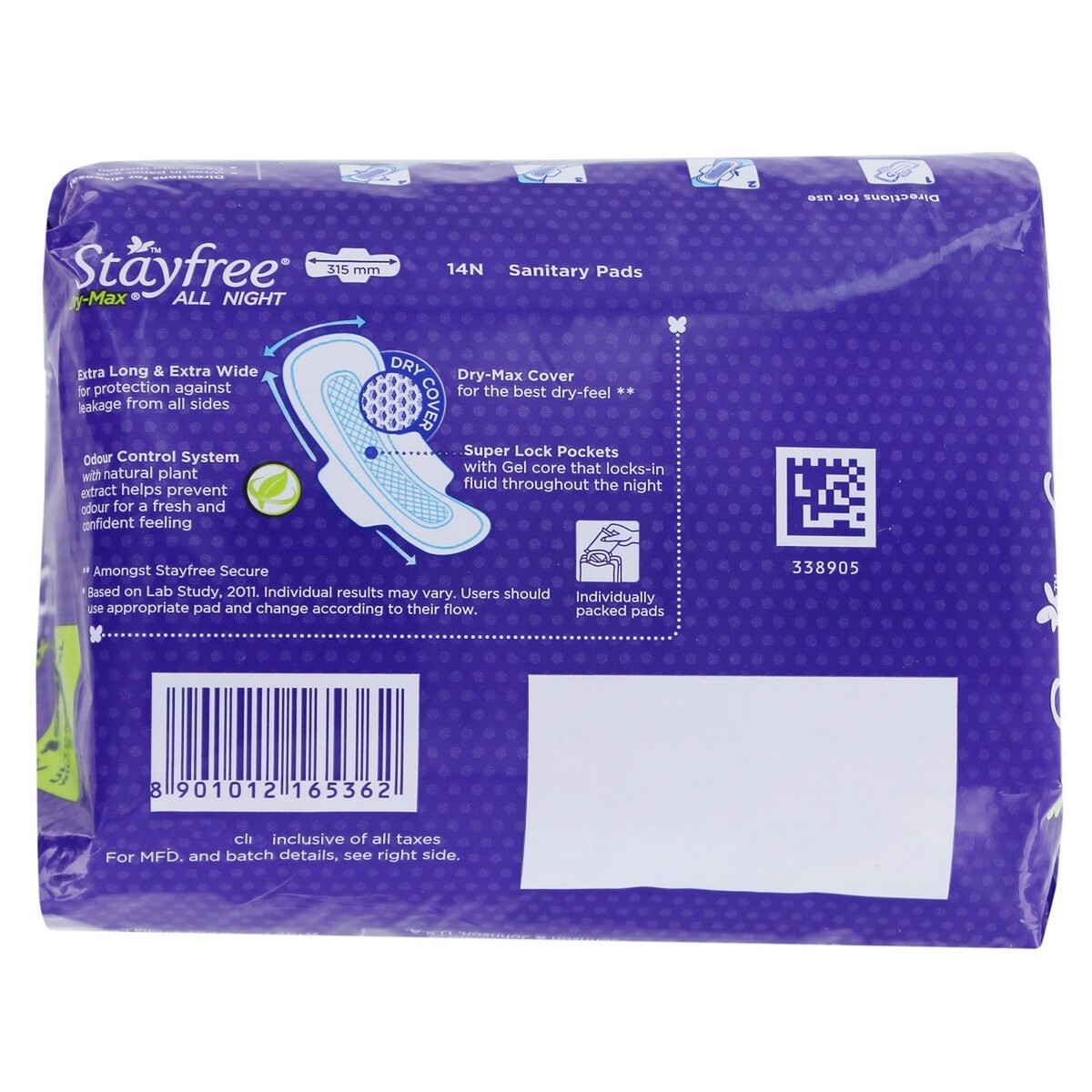 Stayfree UltraThin Dry-Max All Nights 14's