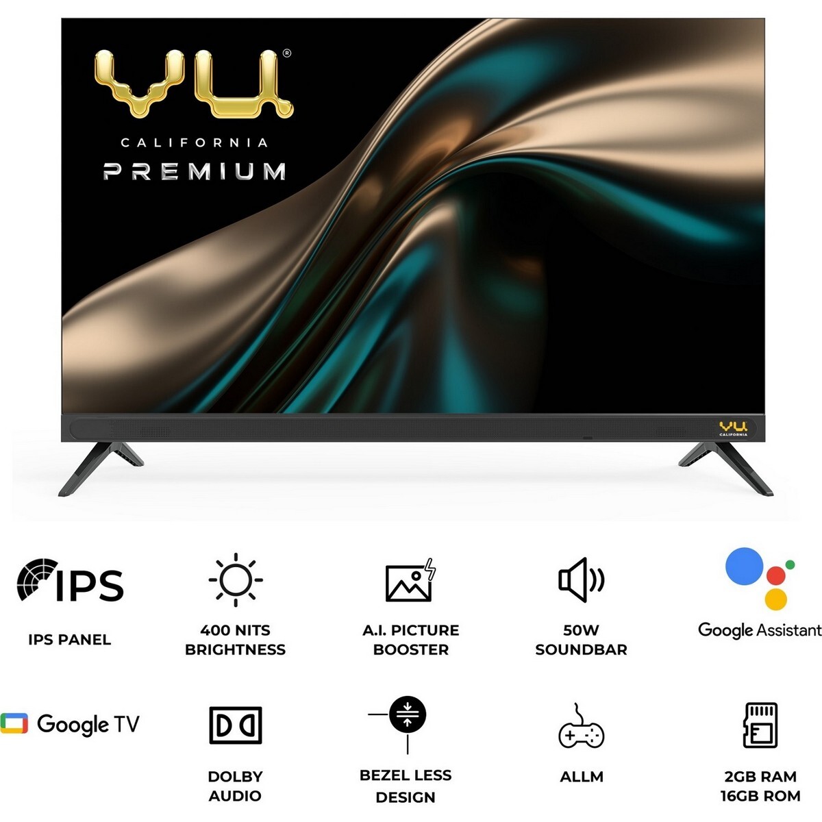 VU Ultra HD Google TV 43CA 43"