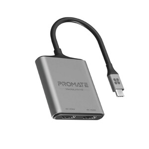 Promate 4K HD USB-C to Dual HDMI Adapter