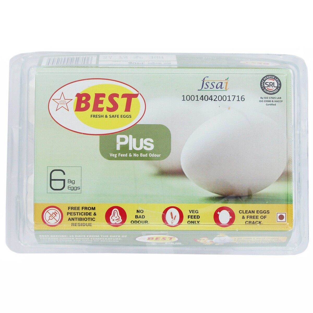Best Plus White Egg 6's