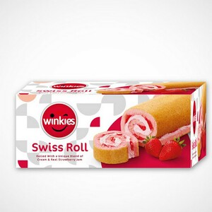 Winkies Swiss Roll Strwbrry 165gm