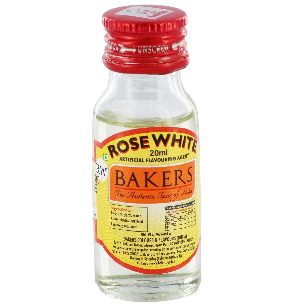 Bakers Rose White Essence 20ml