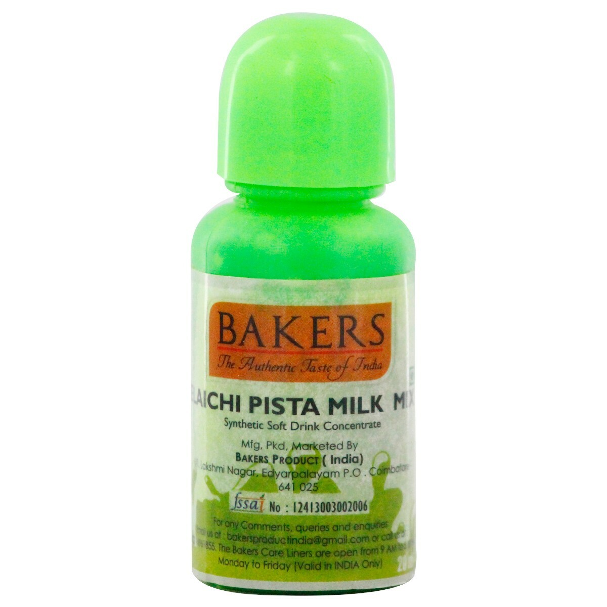 Bakers Pista Milk Mix 20ml