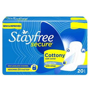 Stayfree Secure Cottony Wings 20's