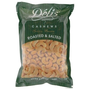 Delis Cashews Nut Golden Brown 500g