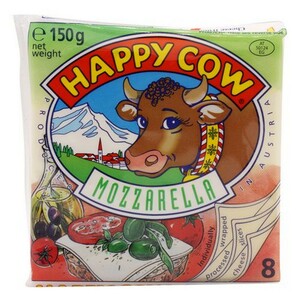 Happy Cow Mozzarella Sliced Cheese 150g