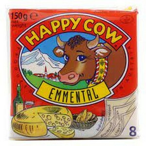 Happy Cow Emmental Cheese Slices 150g