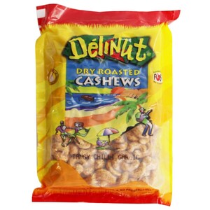 Delinut Dry Roasted Cashews Tangy Chilli Garlic  500g