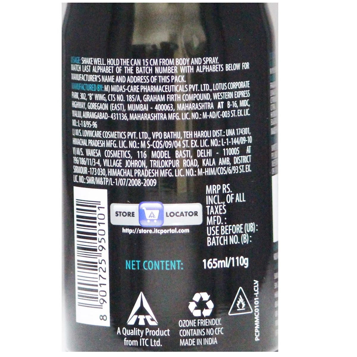 Engage Mens Deo Mate 165ml