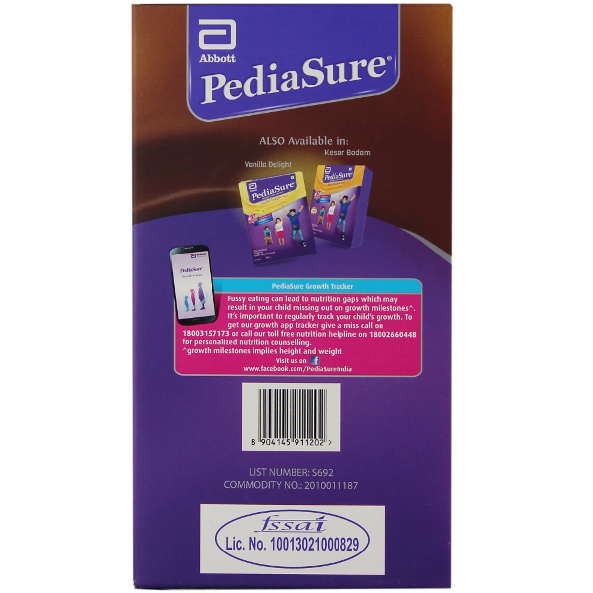 PediaSure Nutrition To Helps Kids Grow Premium Chocolate Flavour  750g