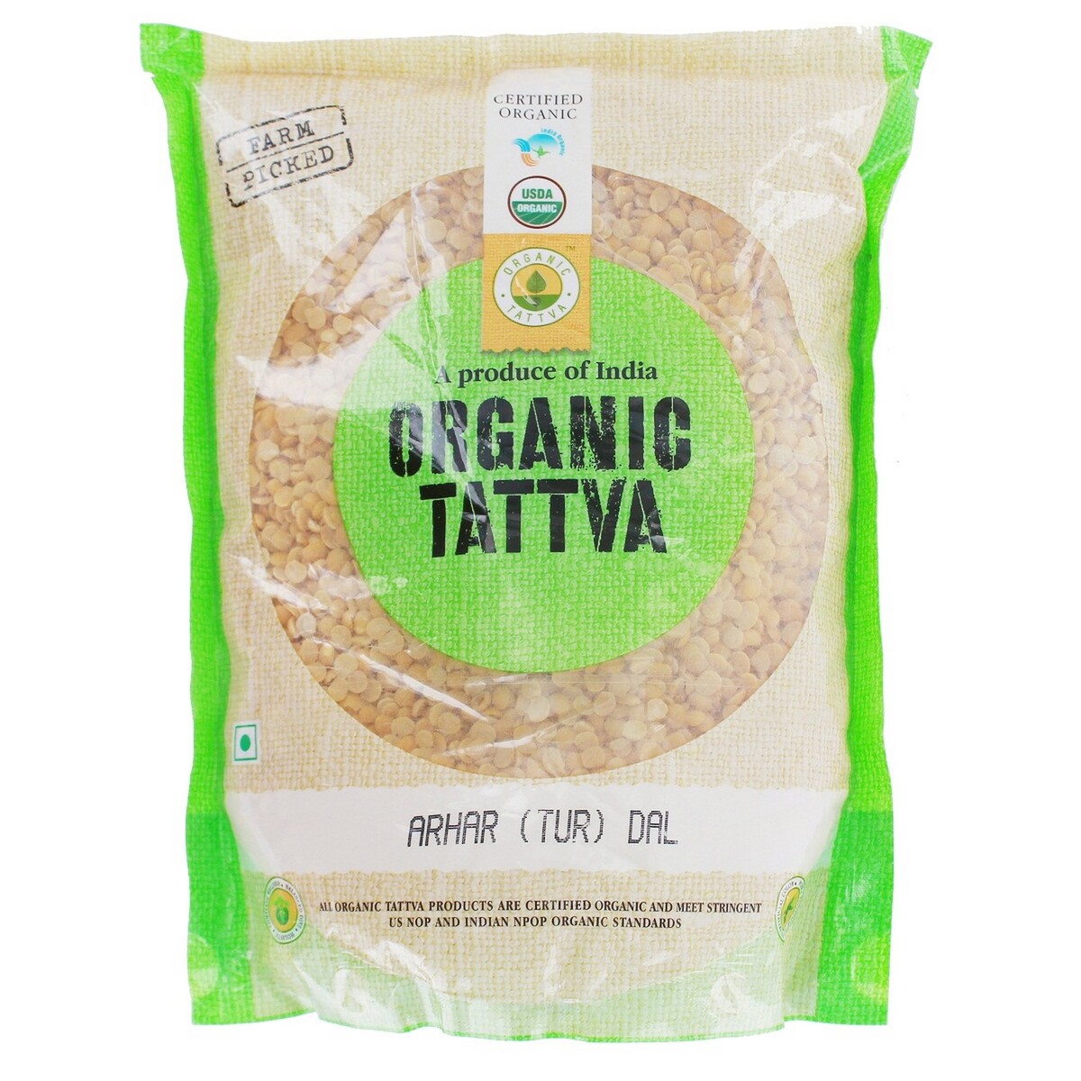 Organic Tattva Organic Arhar Tur Dal 1kg