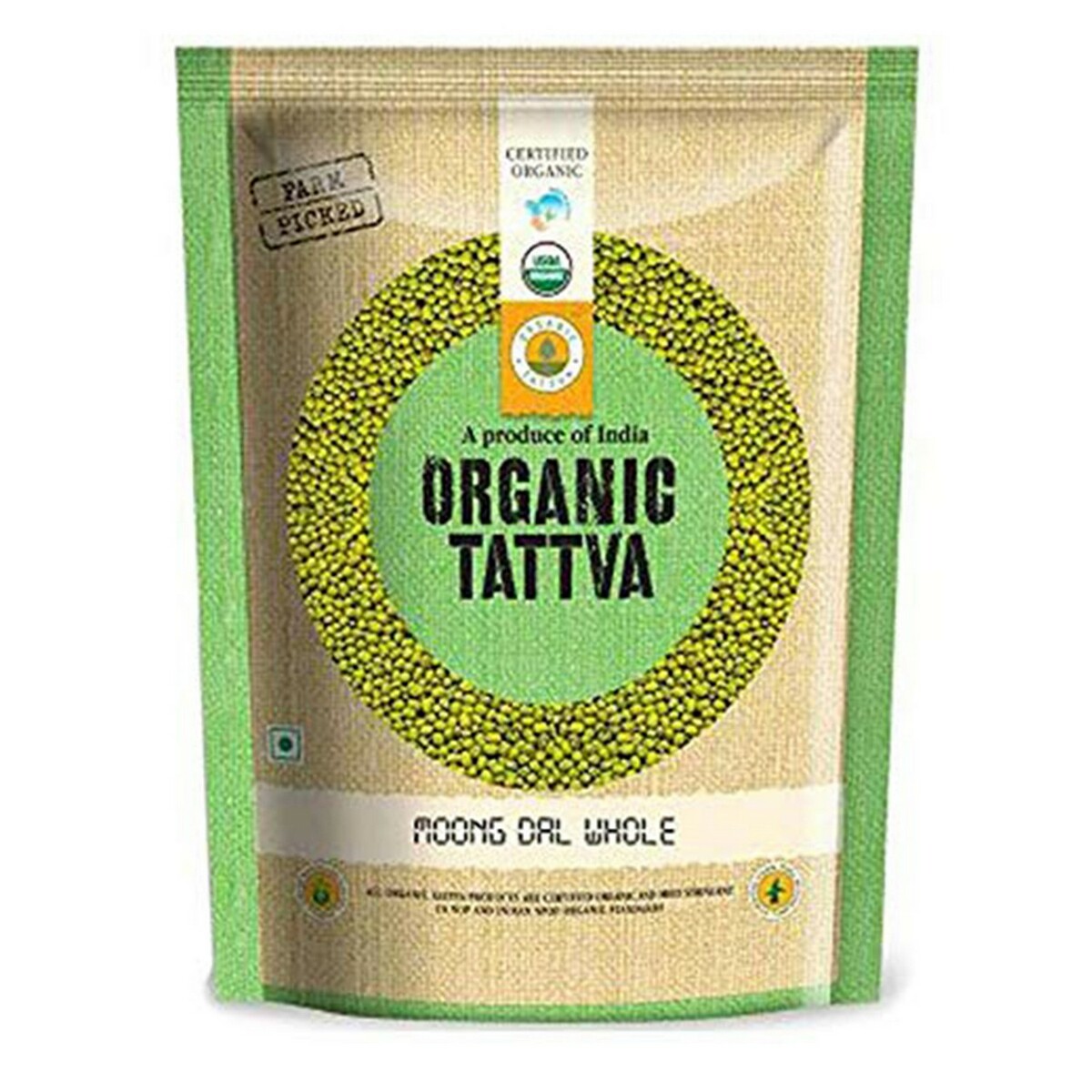 Organic Tattva Organic Moong Dal Whole 1kg