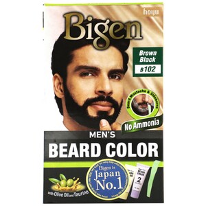 Bigen Men's Beard Color Brown Black B 102 1's