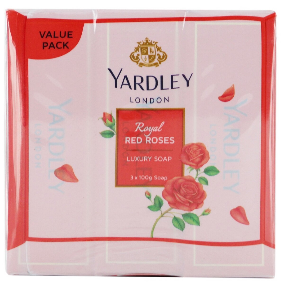 Yardley Soap Royal Red Roses 100g 3's