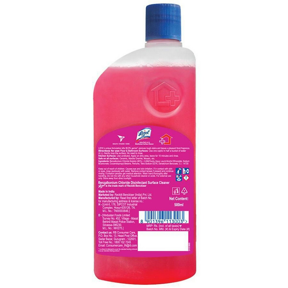 Lizol Disinfectant Surface Cleaner Floral 500ml