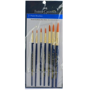 Faber Castell  Synthetic Round Brush 7 Pcs 114701