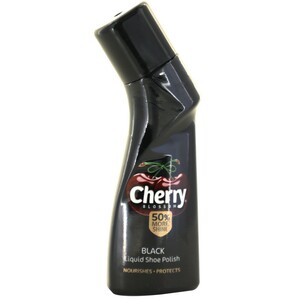 Cherry Blossom Shoe Polish Black Liquid 75ml