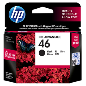 HP Black Ink Advantage Cartridge 46