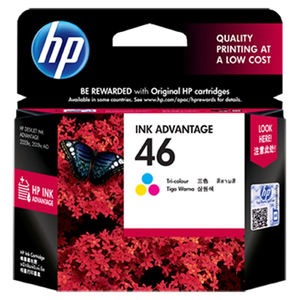 HP Tricolor Ink Advantage Cartridge 46
