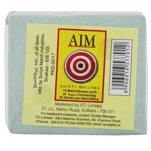 Aim Match Box Yellow 10 Pcs