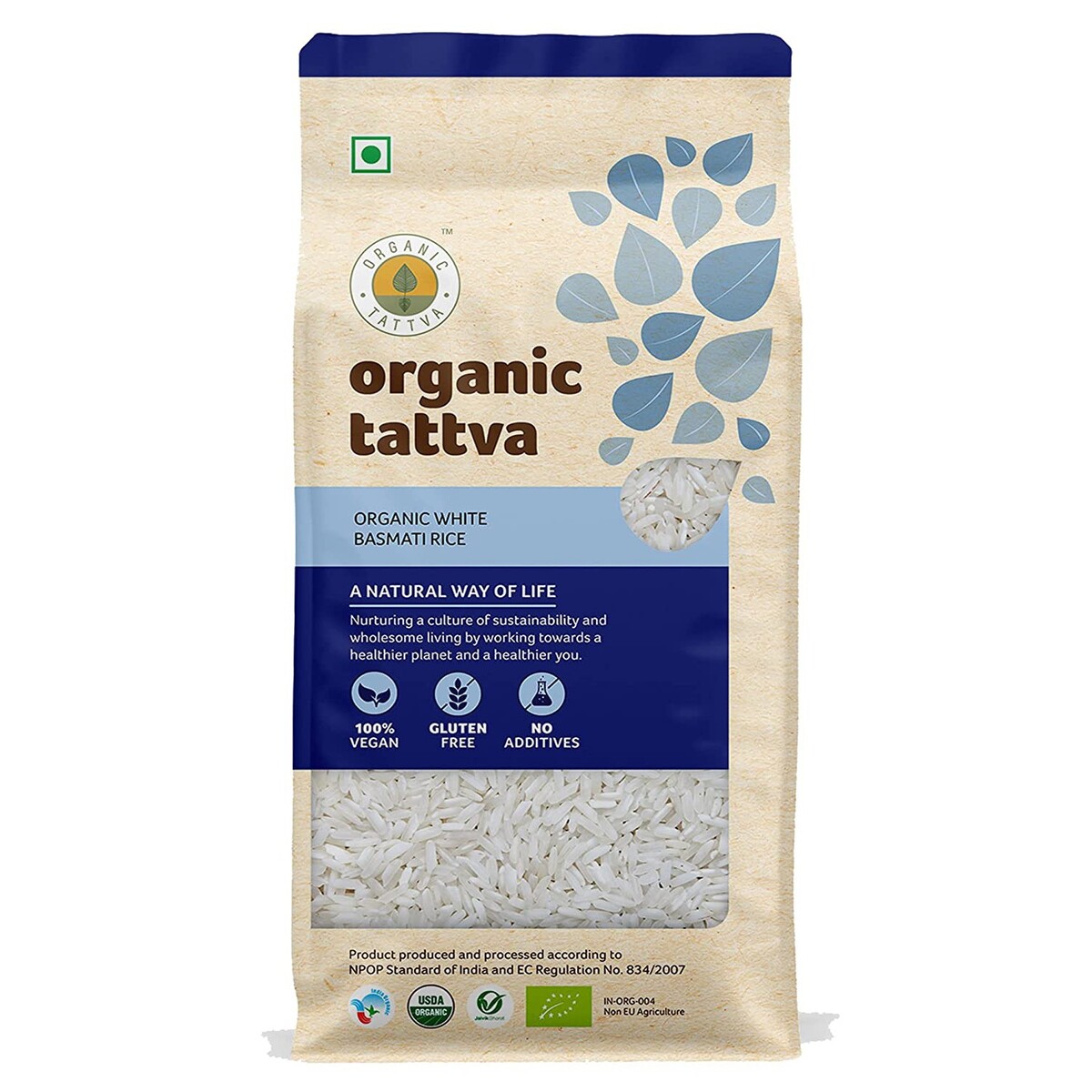 Organic Tattva Organic Basmati Rice White 1kg