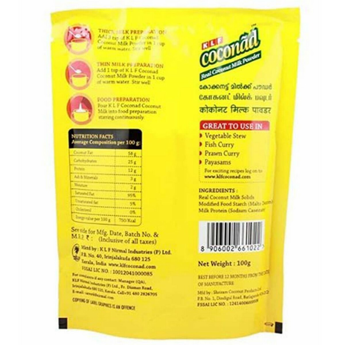 KLF Coconad Coconut Milk Powder 100g