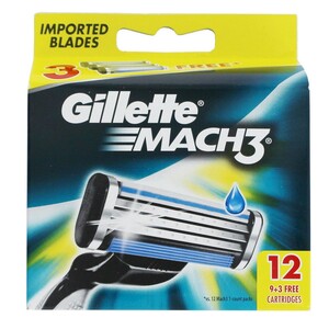 Gillette Cartridge Mach3 12's