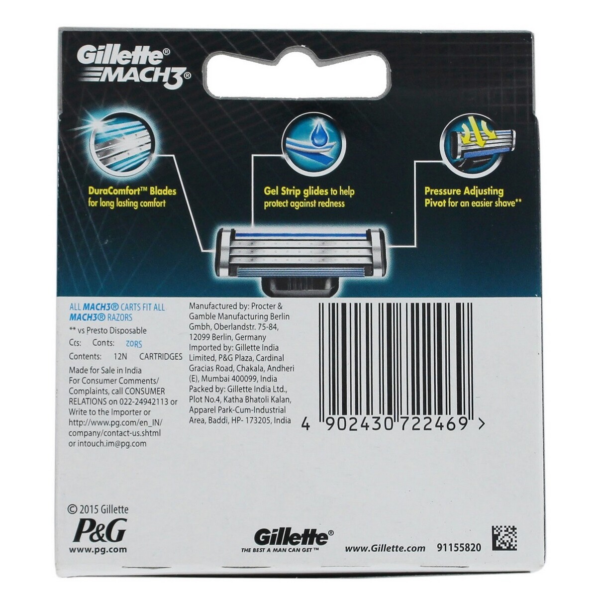 Gillette Cartridge Mach3 12's
