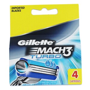 Gillette Cartridge Mach3 Turbo 4's
