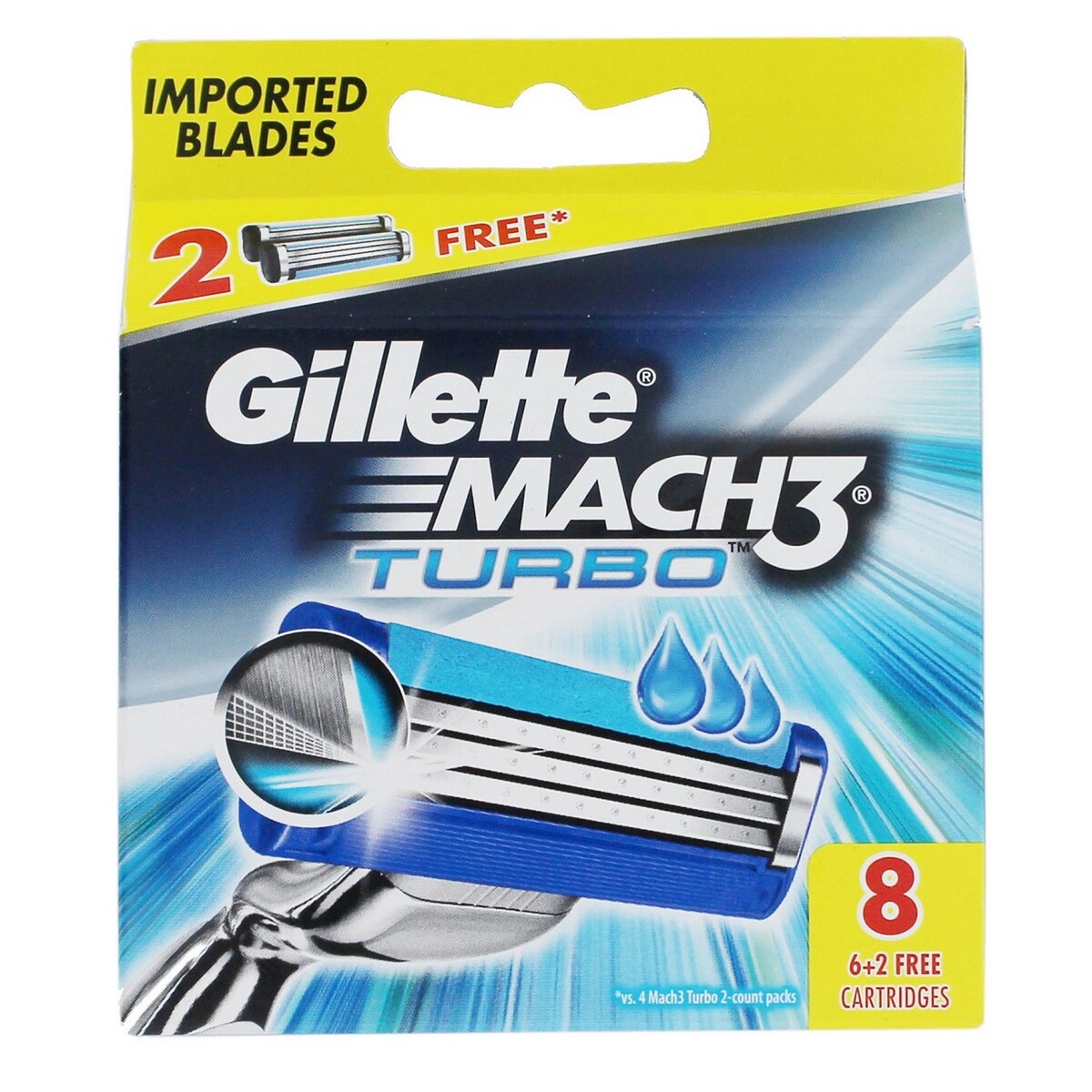 Gillette Cartridge Mach3 Turbo 8's