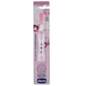 Chicco Baby Tooth Brush Pink 2011 1pc Assorted Colour