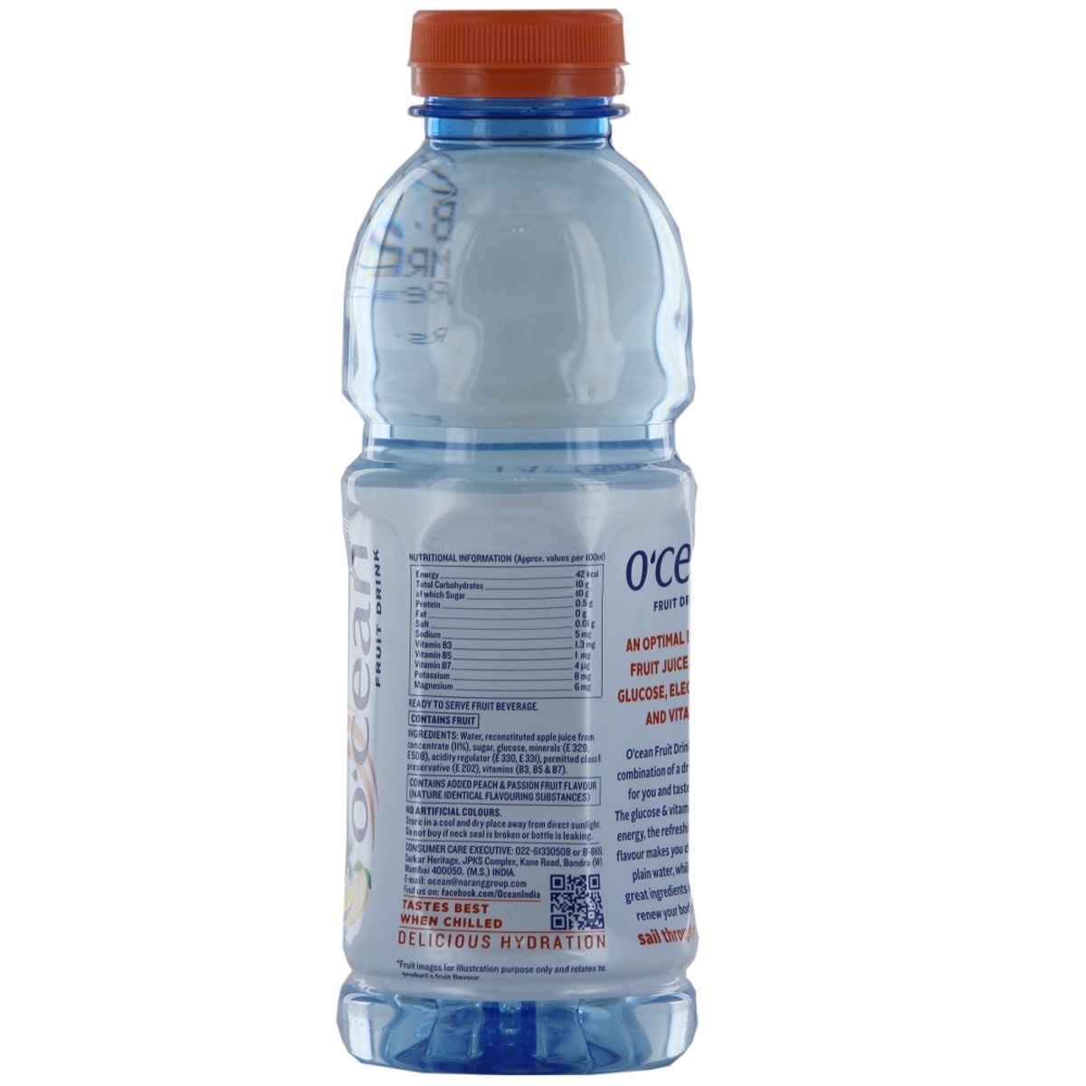 O'cean Flavoured Drink Water Peach 500ml