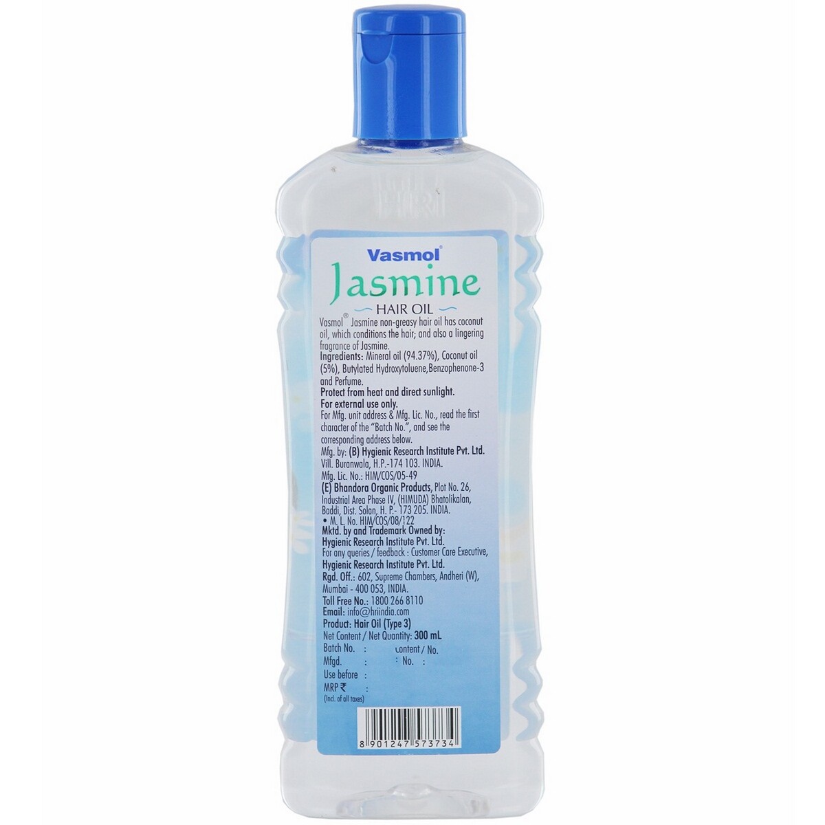 Vasmol Hair Oil Jasmine 300ml