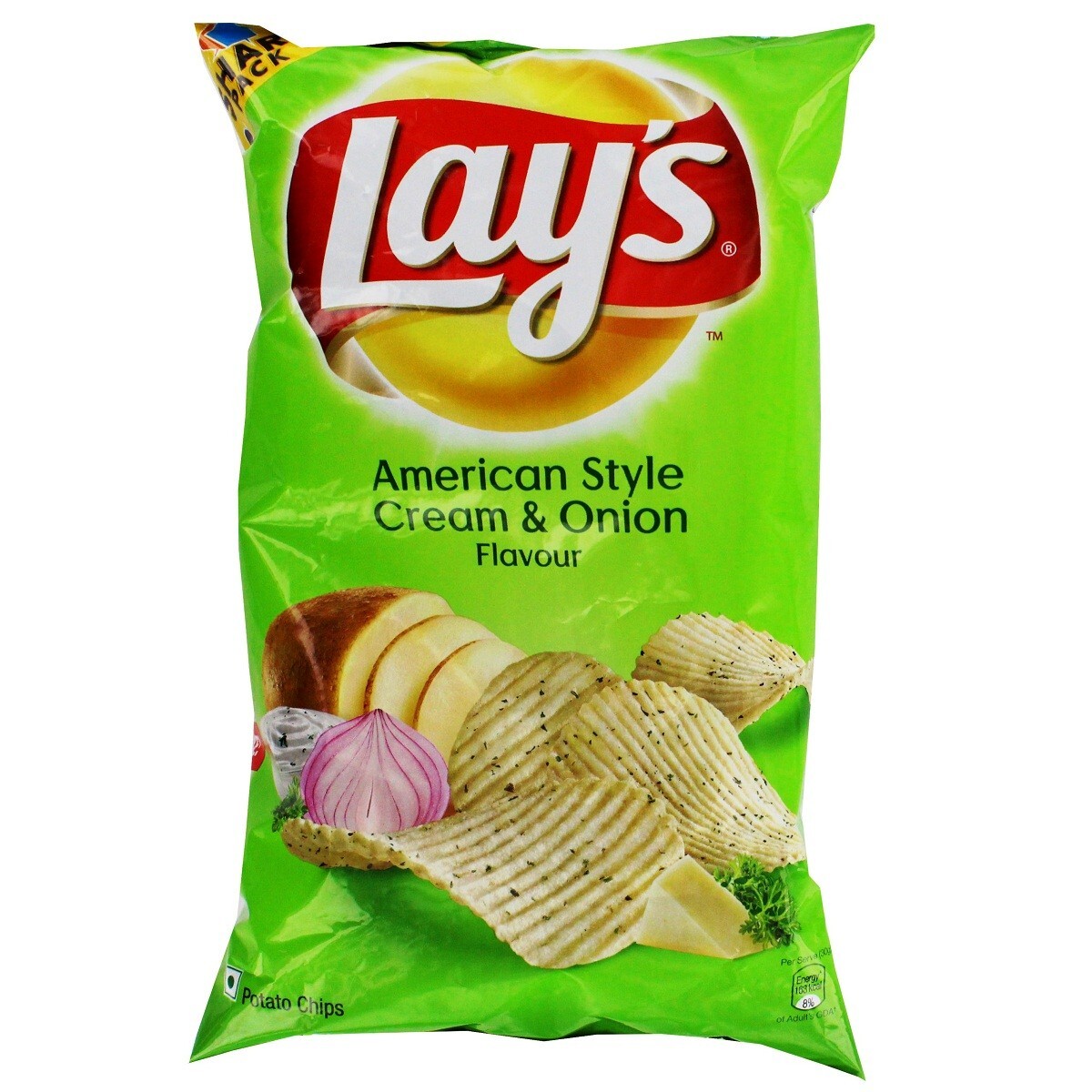 Lays American Style Cream & Onion Potato Chips 95g